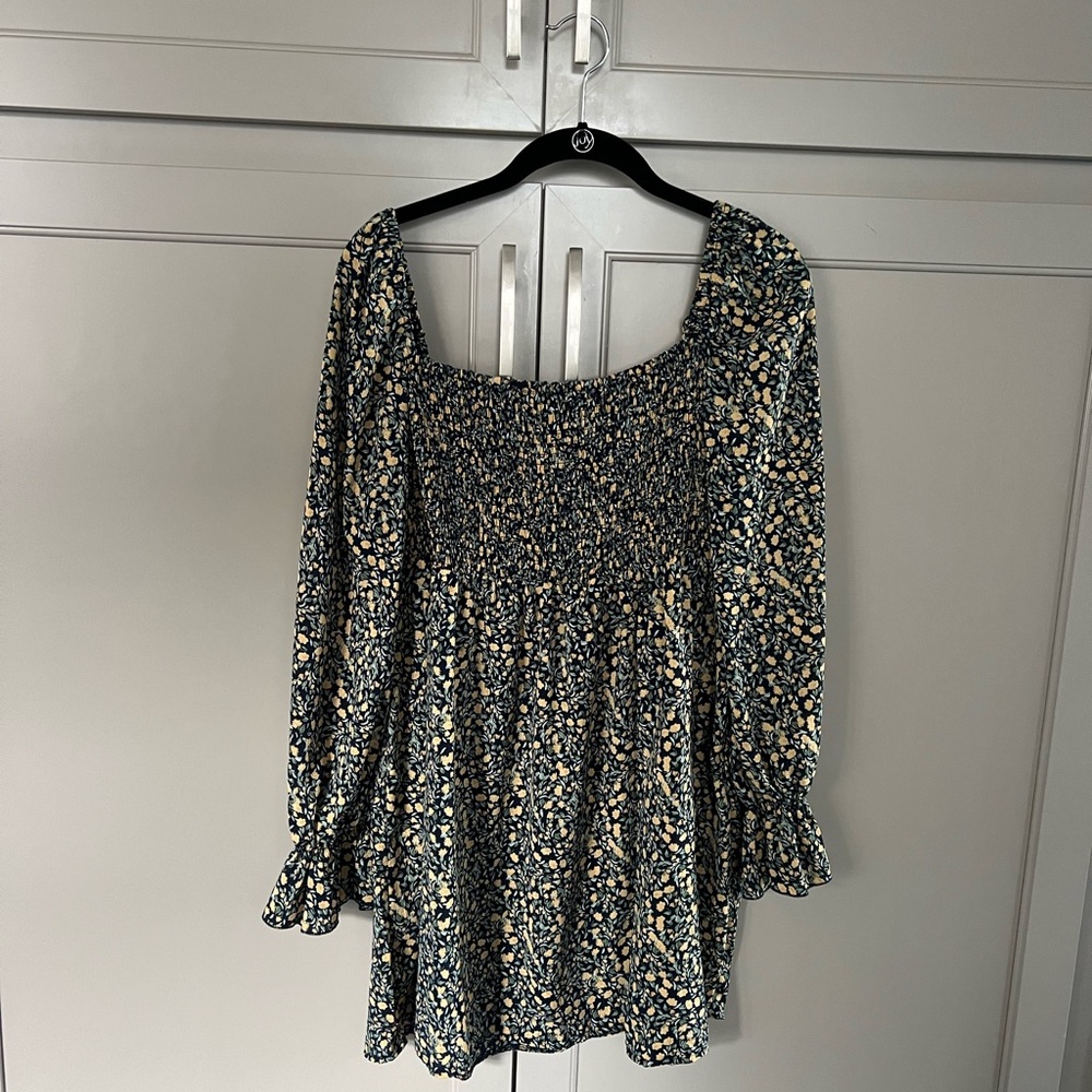Missguided Floral Long Sleeve Sundress